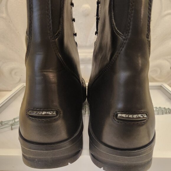 Ariat Black Leather "Heritage" Lace up boots. NWT. Size 13 - Picture 8 of 11